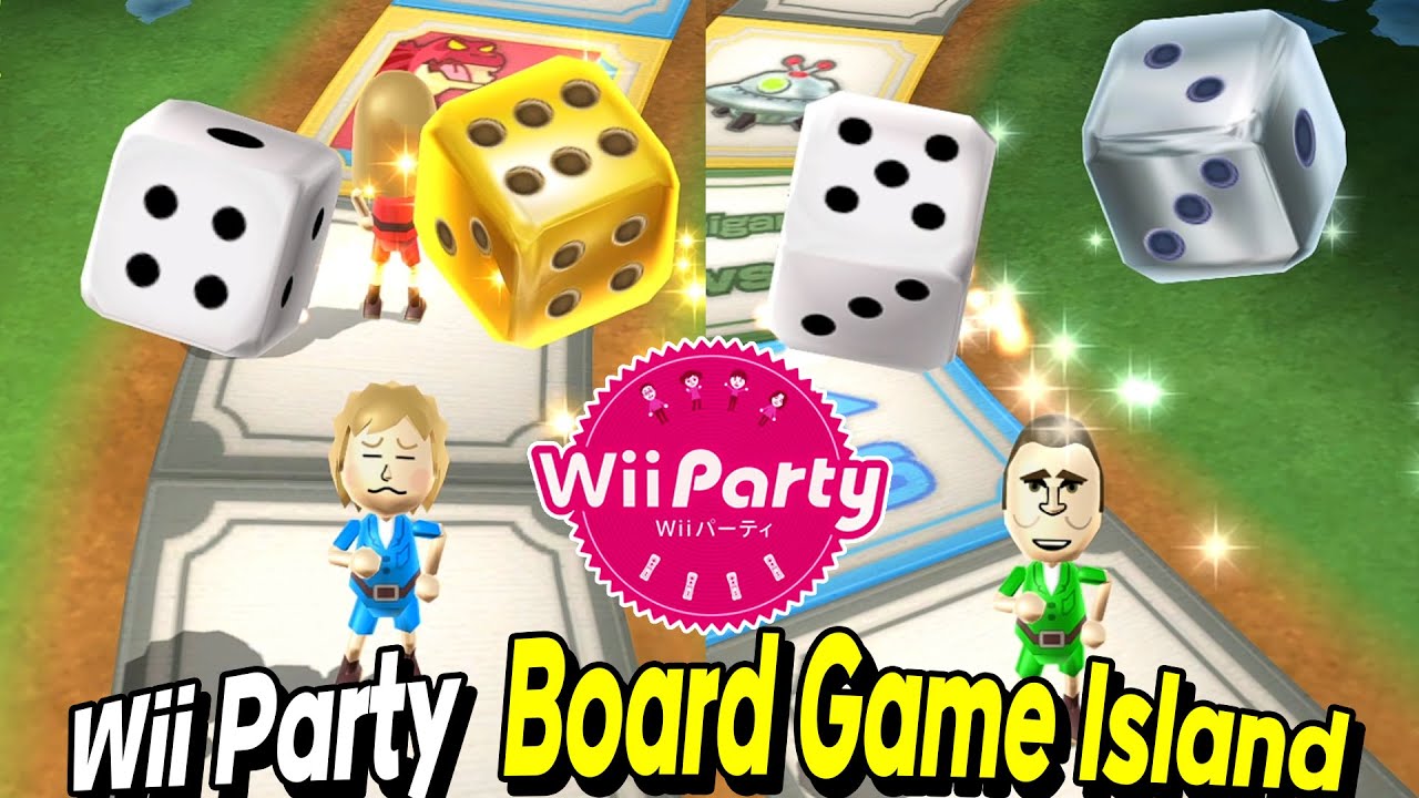 Wii Party Board Game Island gameplay | Sandra Vs Gabi Vs Rainer Vs Rachel | Expert com | Wii파티