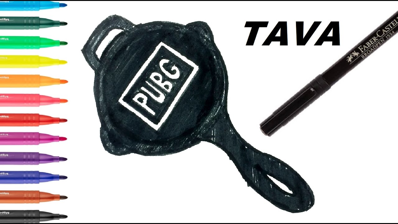 Easy Drawing Pubg Mobile Pan I Kolay Pubg Mobile Tava Çizimi I Tava Nasıl Çizilir?