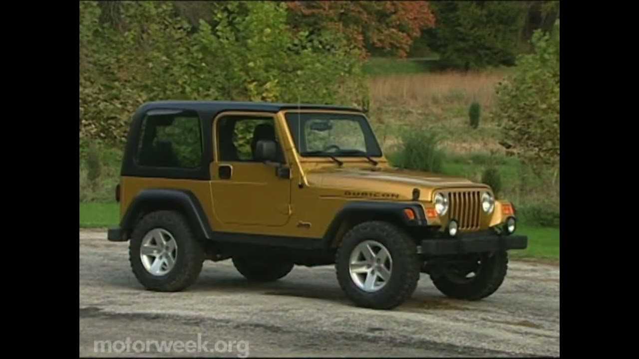 Motorweek 2003 Jeep Wrangler Rubicon and Liberty Renegade Road Test