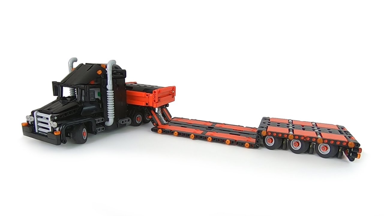 Mini American Semi Truck revisited & example trailer with steering