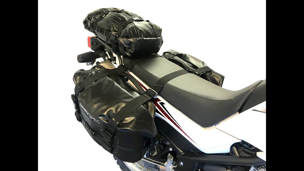 DrySpec D20 Saddle Bags Installation - Precision Motorcycle Racks XT250 Side Luggage Racks