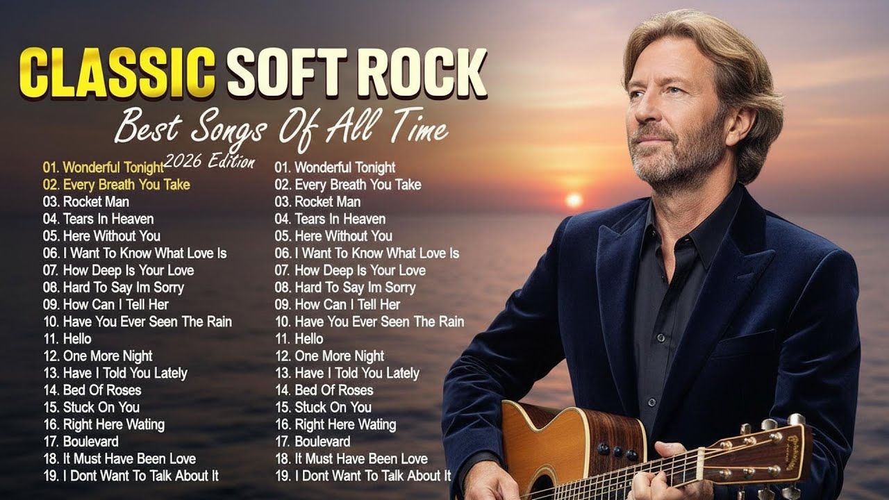 Eric Clapton, Lionel Richie, Phil Collins, Bee Gees, Air Supply | Soft Rock Ballads 70s 80s 90s