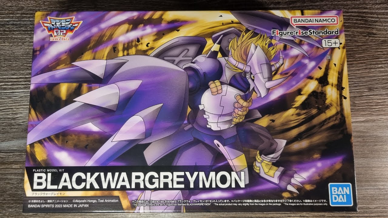 Unboxing~Figure-riseStandard Anime Design Black WarGreymon Model Kit