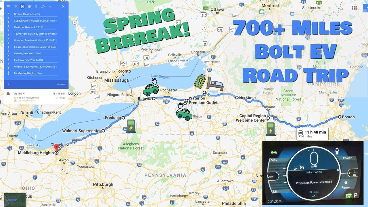 700+ Mile Bolt EV Road Trip: Boston, Mass. to Cleveland, Ohio (Pt. 1)