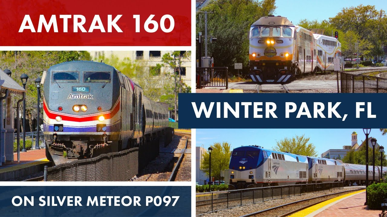 Railfanning Winter Park, FL ft. Amtrak 160 | 3/6/25