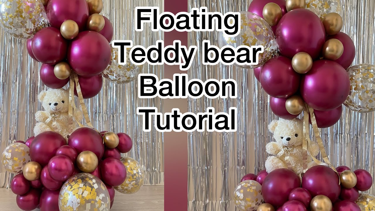 Floating teddy bear tutorial | DIY teddy bear flying with balloon