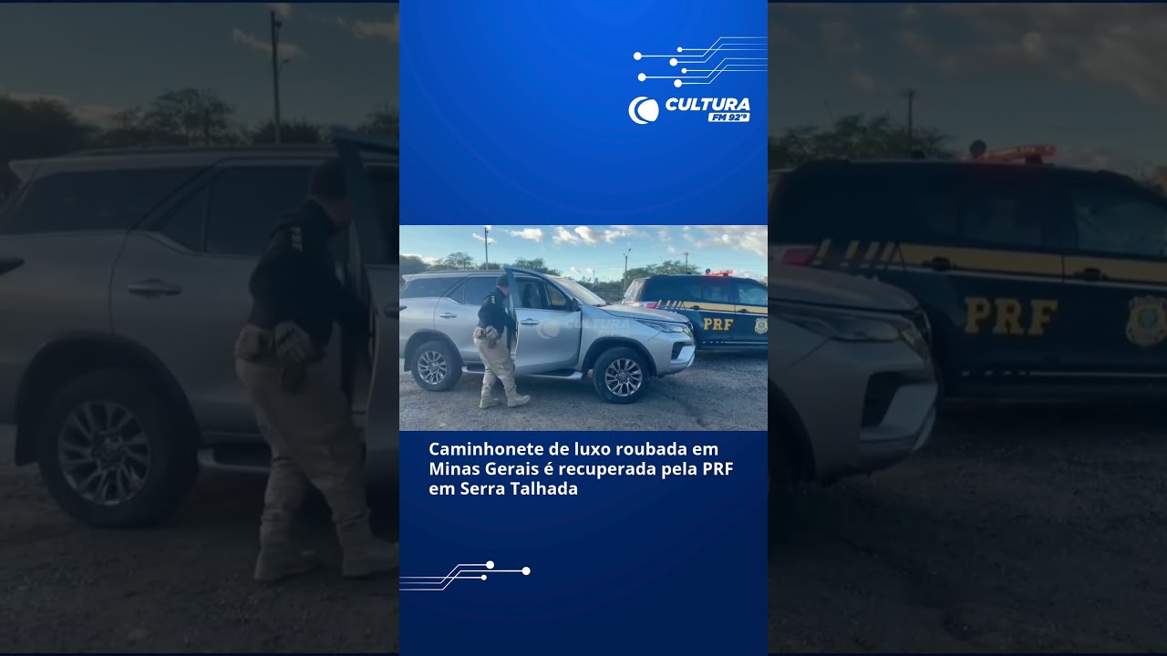 Caminhonete de luxo roubada em Minas Gerais &eacute; recuperada pela PRF em Serra Talhada