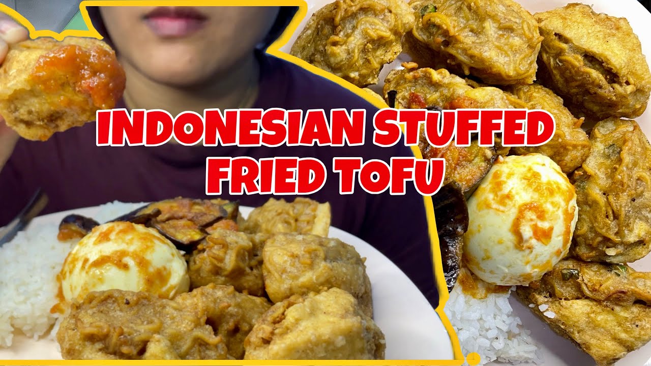 ASMR | FRIED STUFFED TOFU❗️| ID