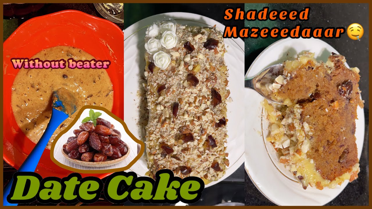 Date Cake - Soft and Delicious - Recipe By Merium Pervaiz!!