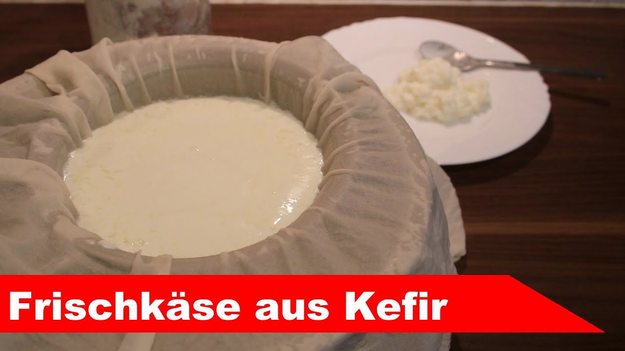 🧀 Frischkäse aus Kefir 🧀 einfach selber machen - ohne Lab - Alles Käse