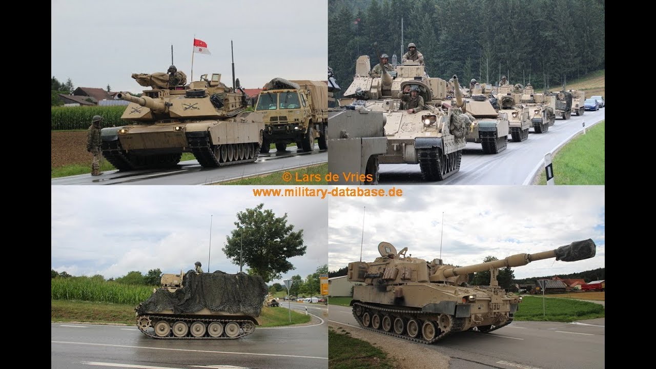2019 Combined Resolve XII - Tactical Road March - 1st Armored Brigade Combat Team - Teil 2/3