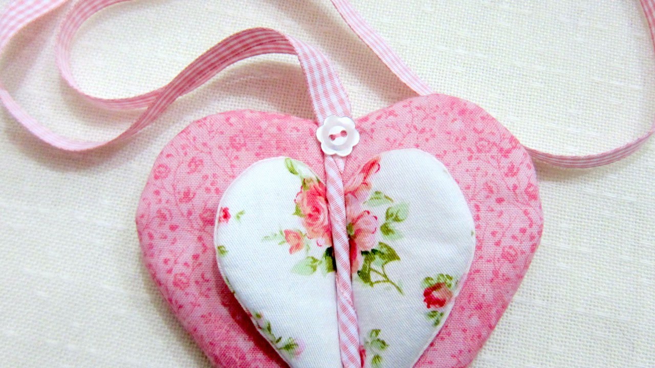 Make a Pretty Fabric Heart Ornament - DIY Home - Guidecentral