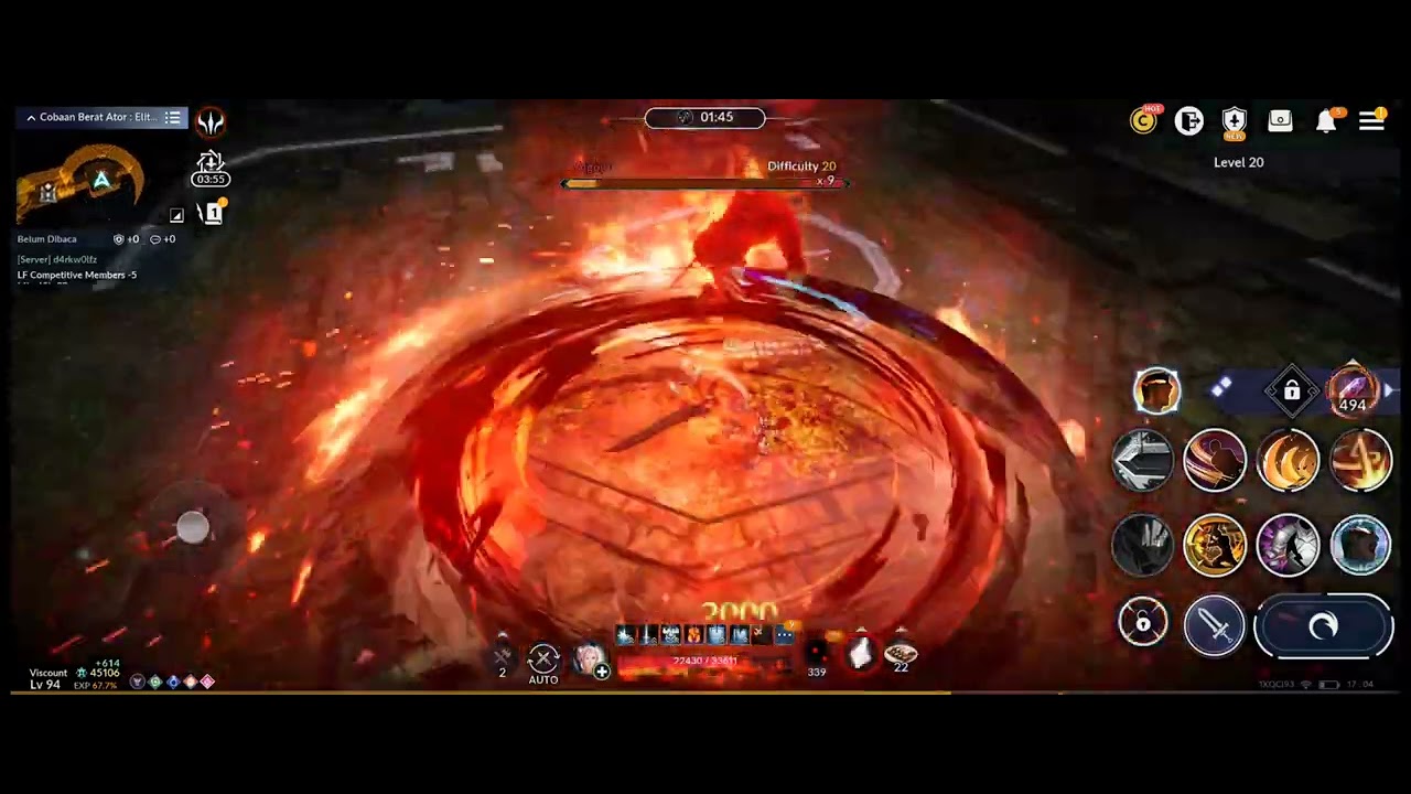 Black Desert Mobile | Trial of Ator Level 20 | Berserker READ DESCRIPTION