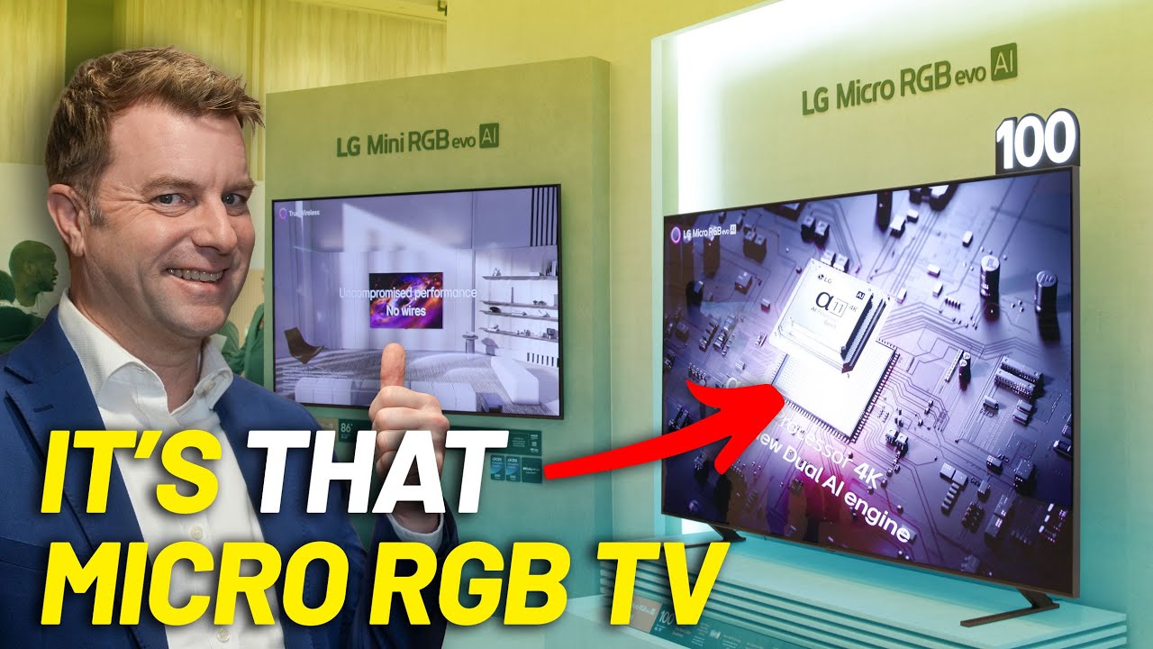 LG&rsquo;s Micro RGB TV Is For REAL. The RGB mini-LED? Hmmmm.