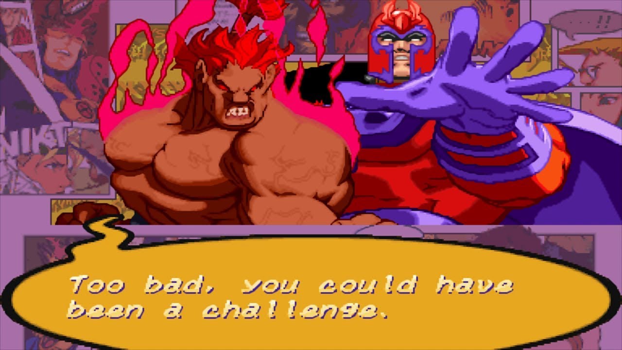 X-Men VS Street Fighter - Akuma/Magneto - Expert Difficulty Playthrough