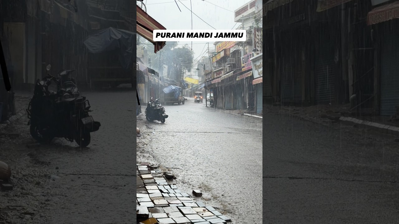 Heavy Rainfall in Jammu | Purani Mandi Live