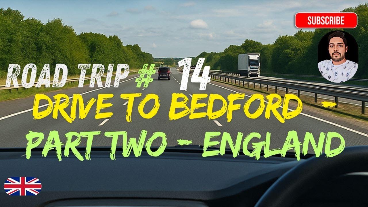 Road Trip England #14: Drive to Town Centre Bedford  (Part Two) County - Bedfordshire #driving #uk