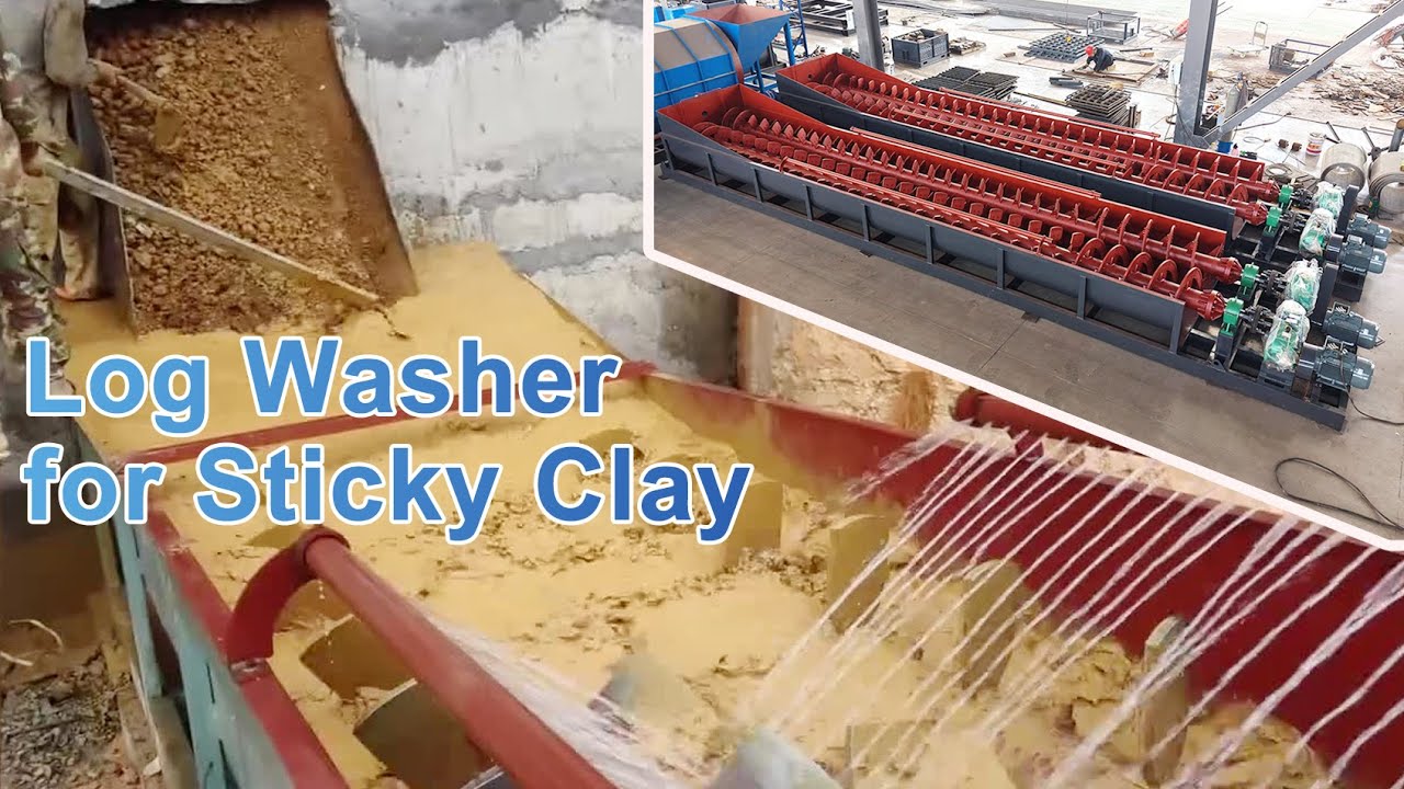 XK1680 Log Washer for Sticky Clay /Gravel and Ore Washing Machine #miningequipment