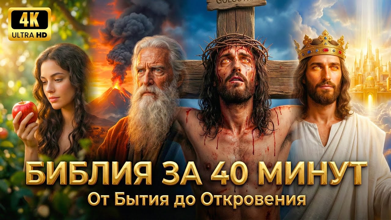 БИБЛИЯ ПРОСТЫМИ СЛОВАМИ | Полный Фильм | От Бытия до Откровения в Одной Истории