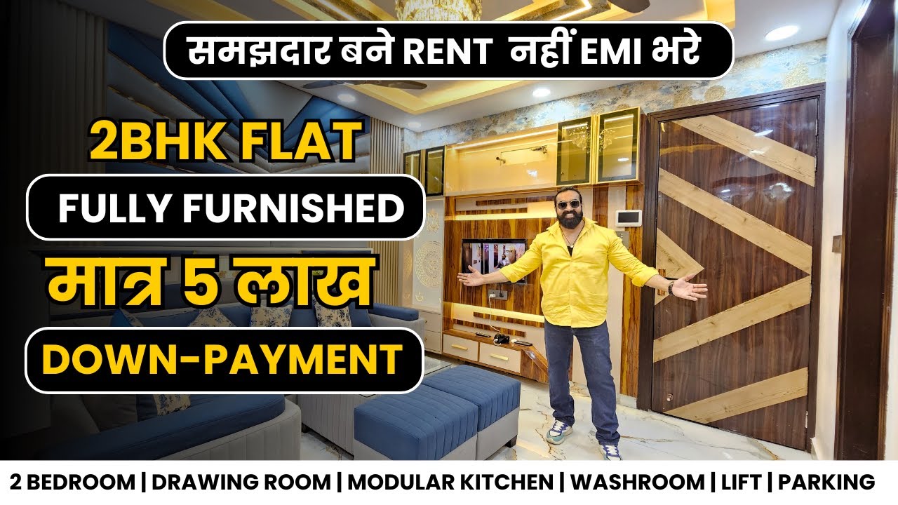 2 BHK FLAT FULLY FURNISHED ONLY 5 LAKH DOWNPAYMENT