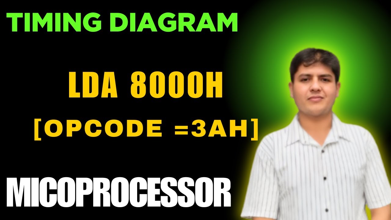 Timing Diagram of LDA Instruction || Microprocessor #csit #bca #8085microprocessor #timingdiagram