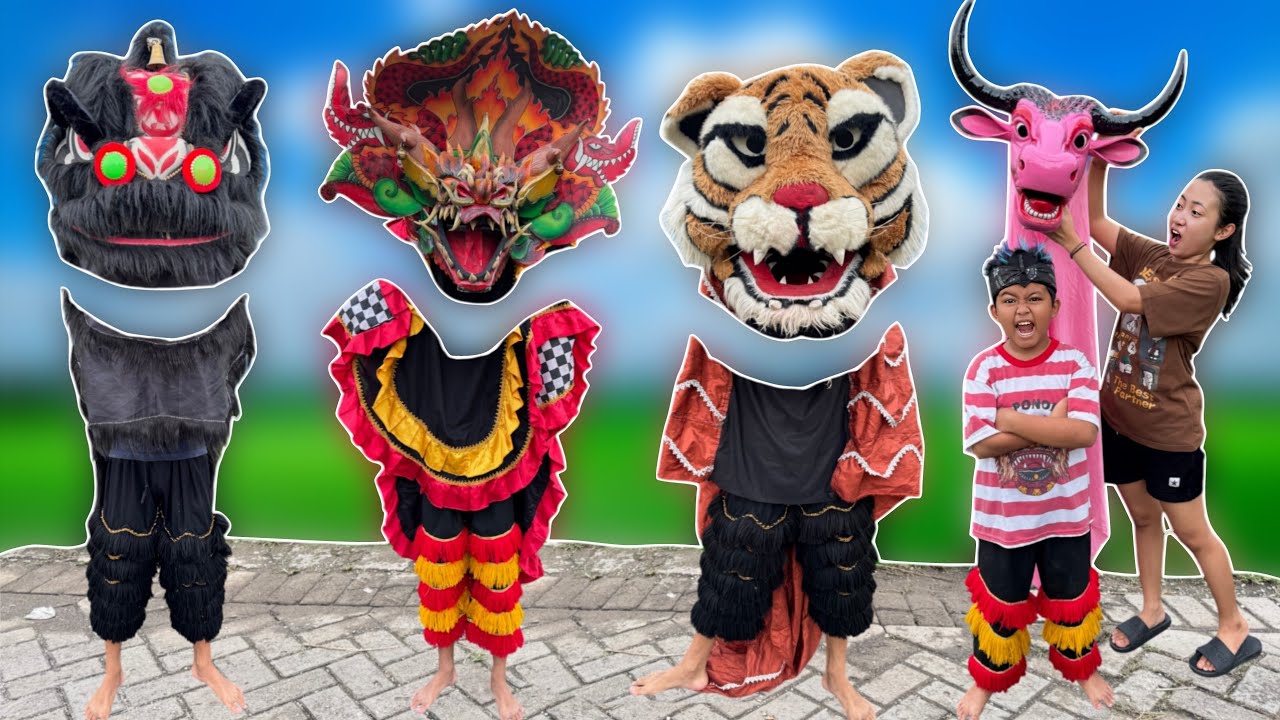 Drama pendek | VICHO MENCOCOKKAN KEPALA BARONGAN MACAN BARONGAN DEVIL DAN BANTENGAN BEROT 