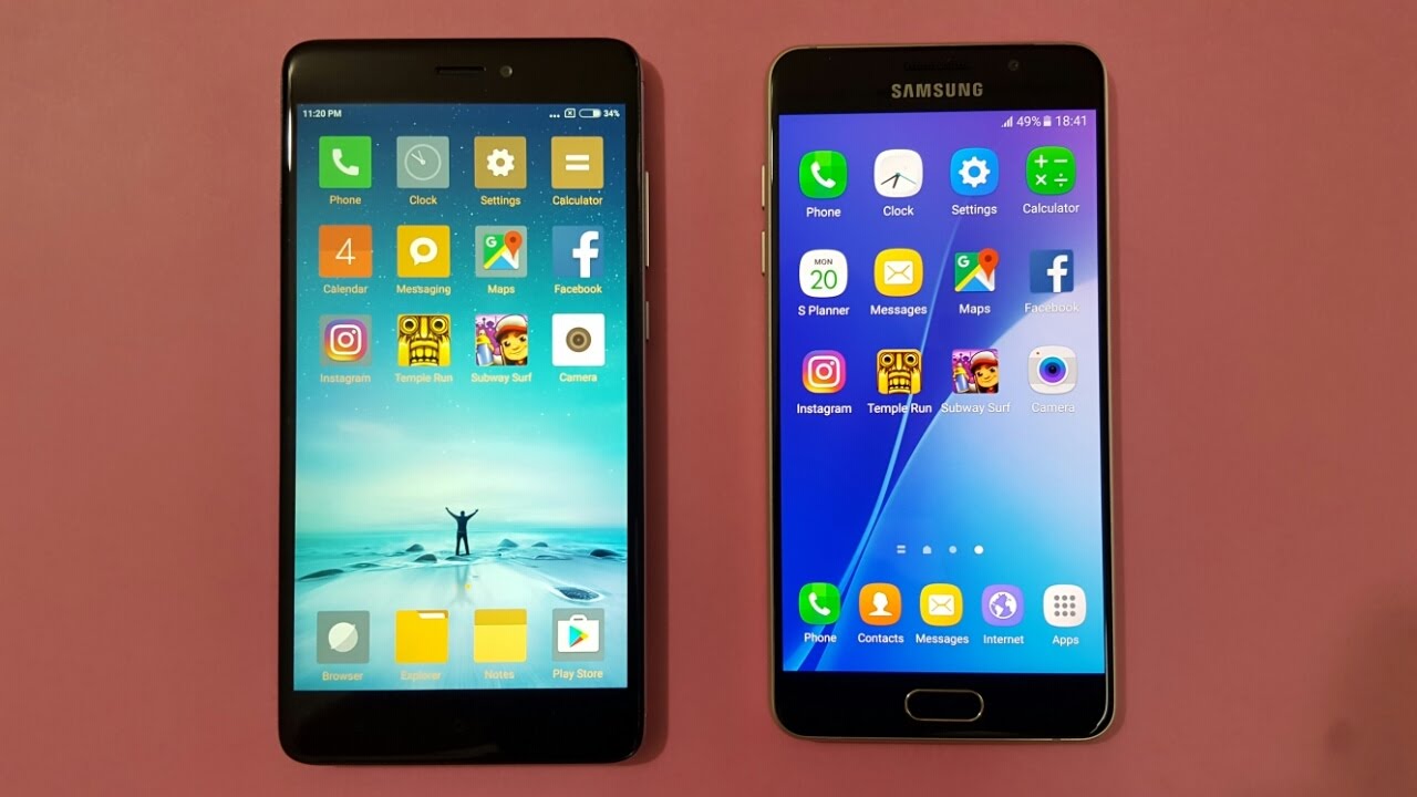 Xiaomi Redmi Note 4 vs Samsung A5(2016) Speedtest Comparison | Which Is Fast