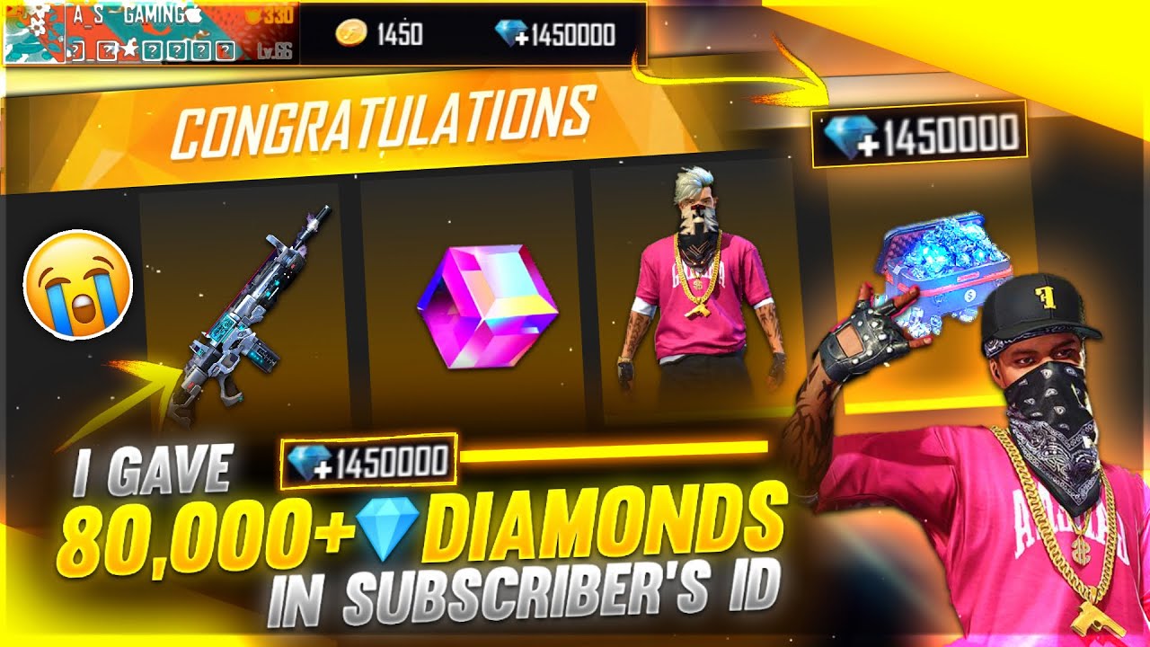 I Gave 70,000 Diamonds To My Subscriber On His Birthday | Crying Moment😭 - Garena Free Fire