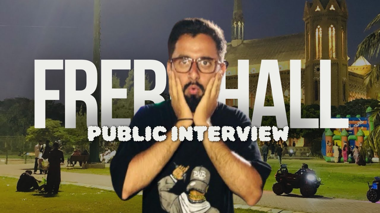 Frere Hall Mein public nterview  #roadphateek #Alyzaman #publicinterview