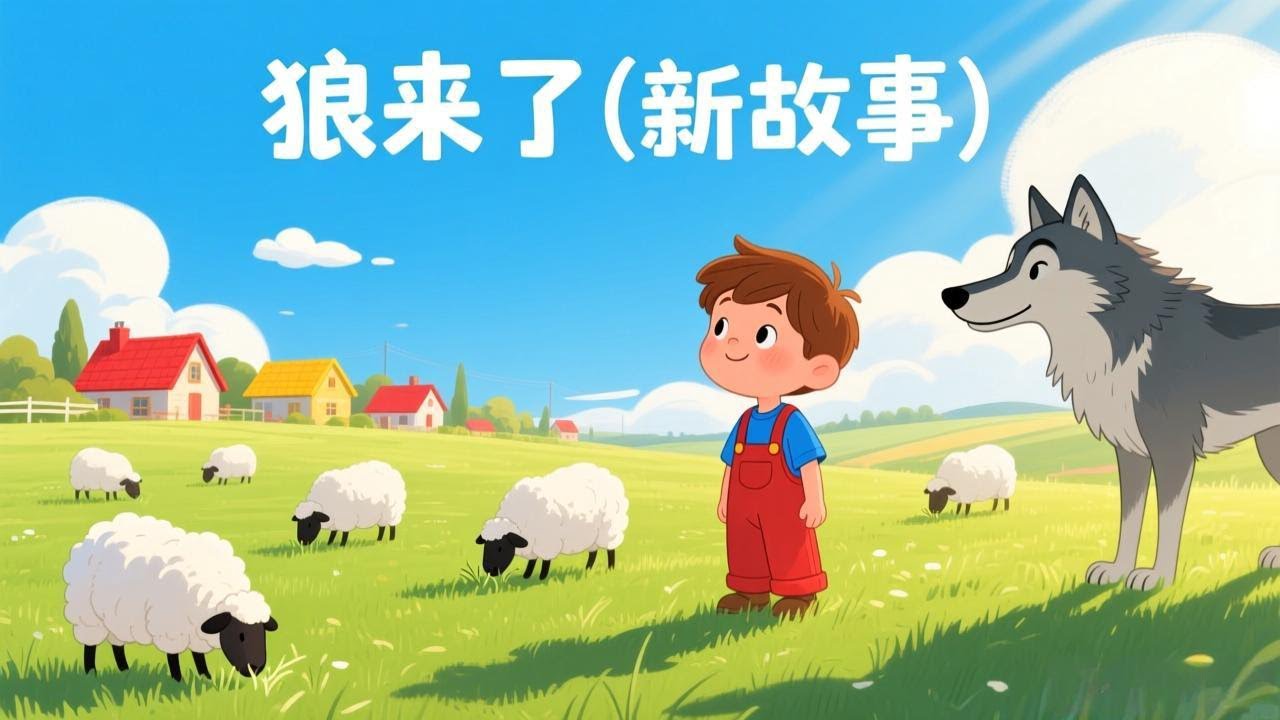 狼来了 | 儿童寓言故事  | The Boy Who Cried Wolf (New Twist) | Moral Story for Kids | Mandarin Story|儿童双语寓言故事