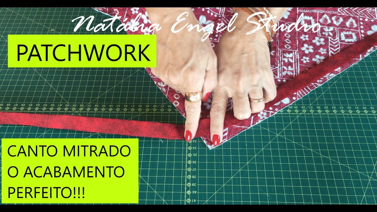 CANTO MITRADO | ACABAMENTO PERFEITO para seu PATCHWORK