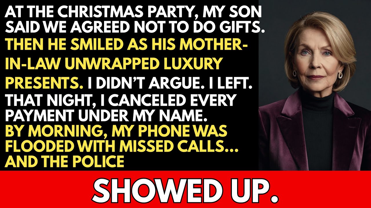 At the Christmas Party, My Son Said We Agreed Not to Do Gifts — Then He Did This