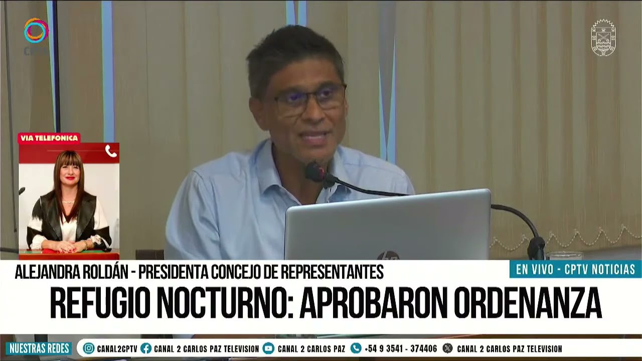 REFUGIO NOCTURNO: APROBARON ORDENANZA / ALEJANDRA ROLDÁN - PRESIDENTA CONCEJO DE REPRESENTANTES A