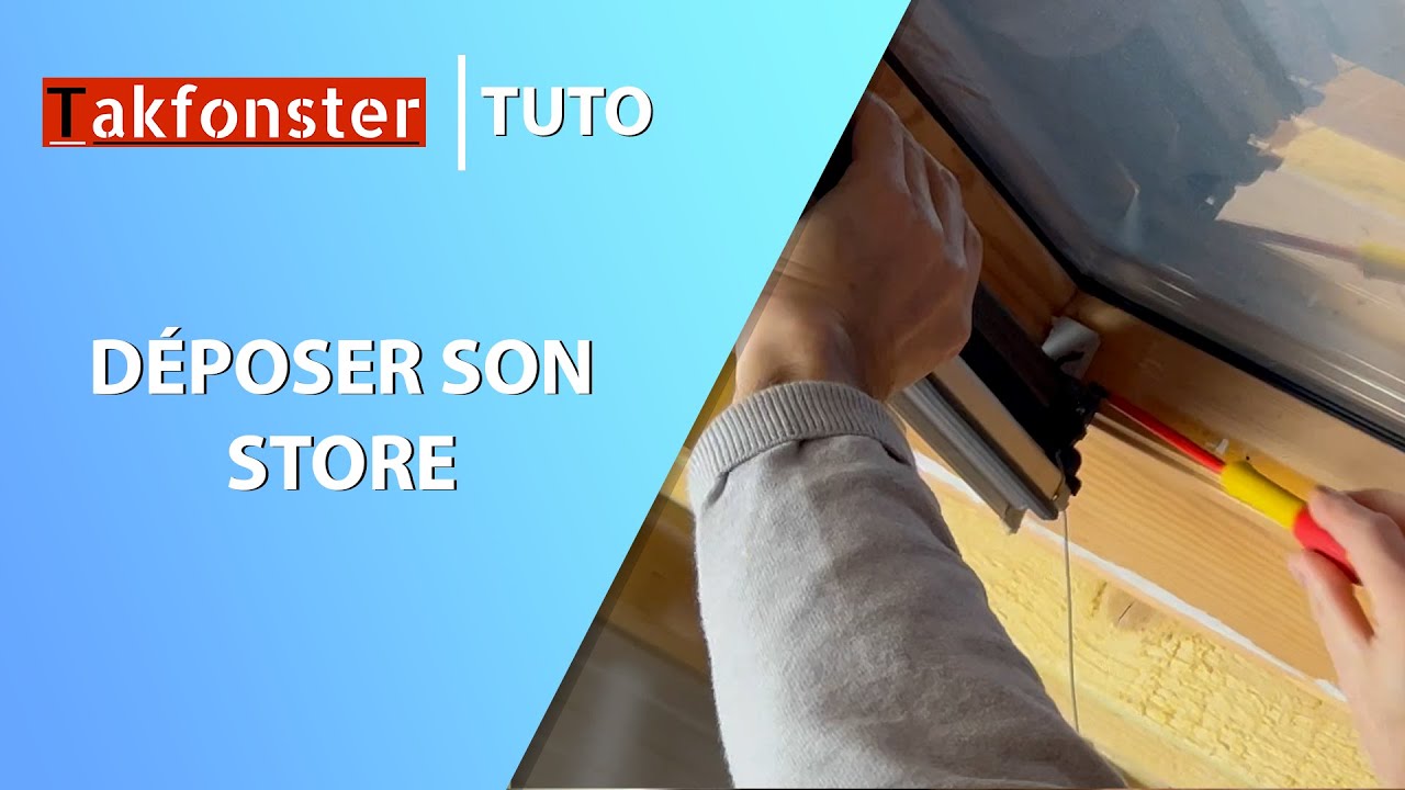 Comment déposer / démonter / déclipser son store VELUX soi-même ? (Même bloqué !)