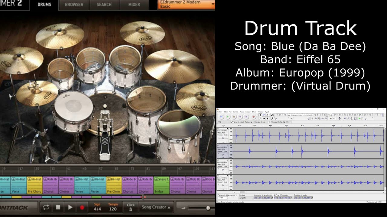 Blue (Da Ba Dee) (Eiffel 65) • Drum Track