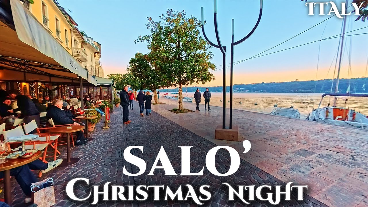 Salò Lake Garda Christmas Walk | 4K UHD Walking Tour - 2026