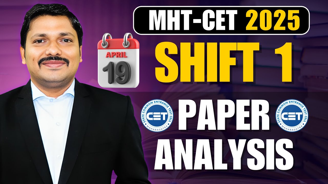 MHT-CET 2025 19 APRIL SHIFT 1 ANALYSIS: MATHS BY DINESH SIR | VERY IMP FOR NEXT SHIFT STUDENTS