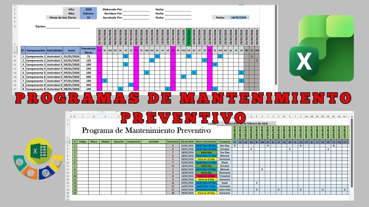 Plantillas para Programas de Mantenimientos Preventivos, Imprescindibles en Gestión de Mantenimiento