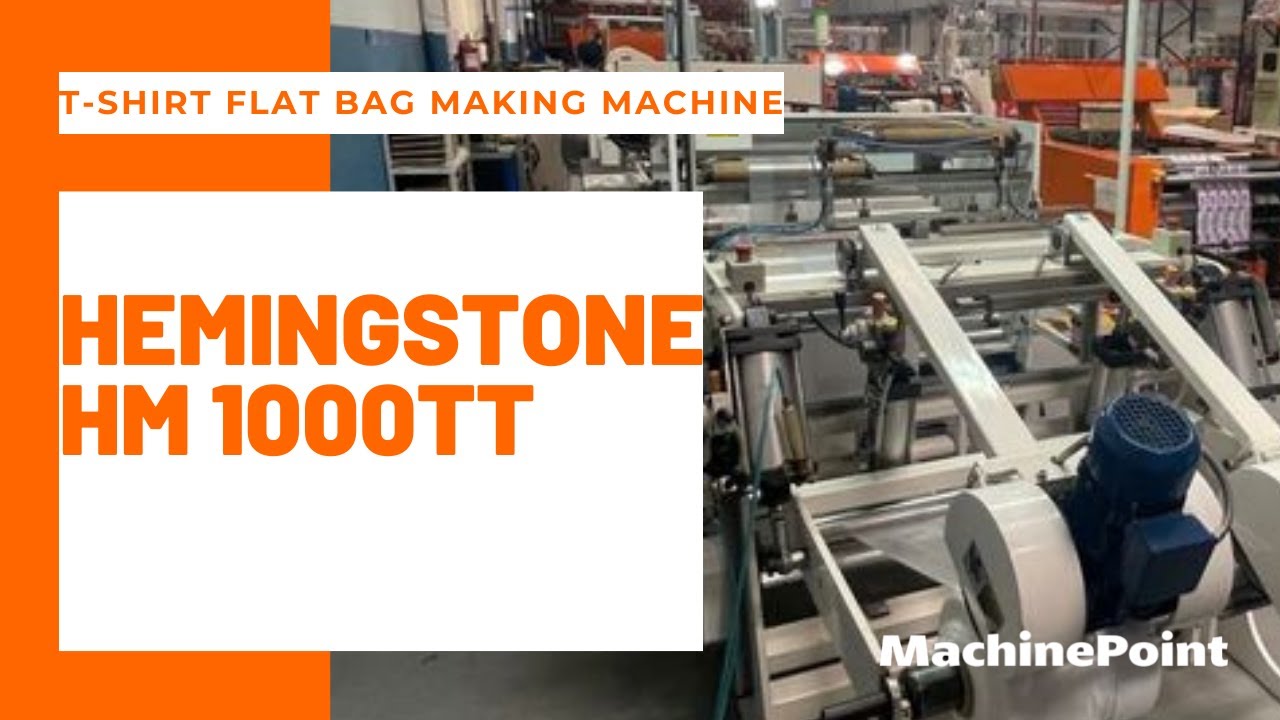 HEMINGSTONE HM 1000TT T-Shirt flat bag making machine | HEMINGSTONE Machines