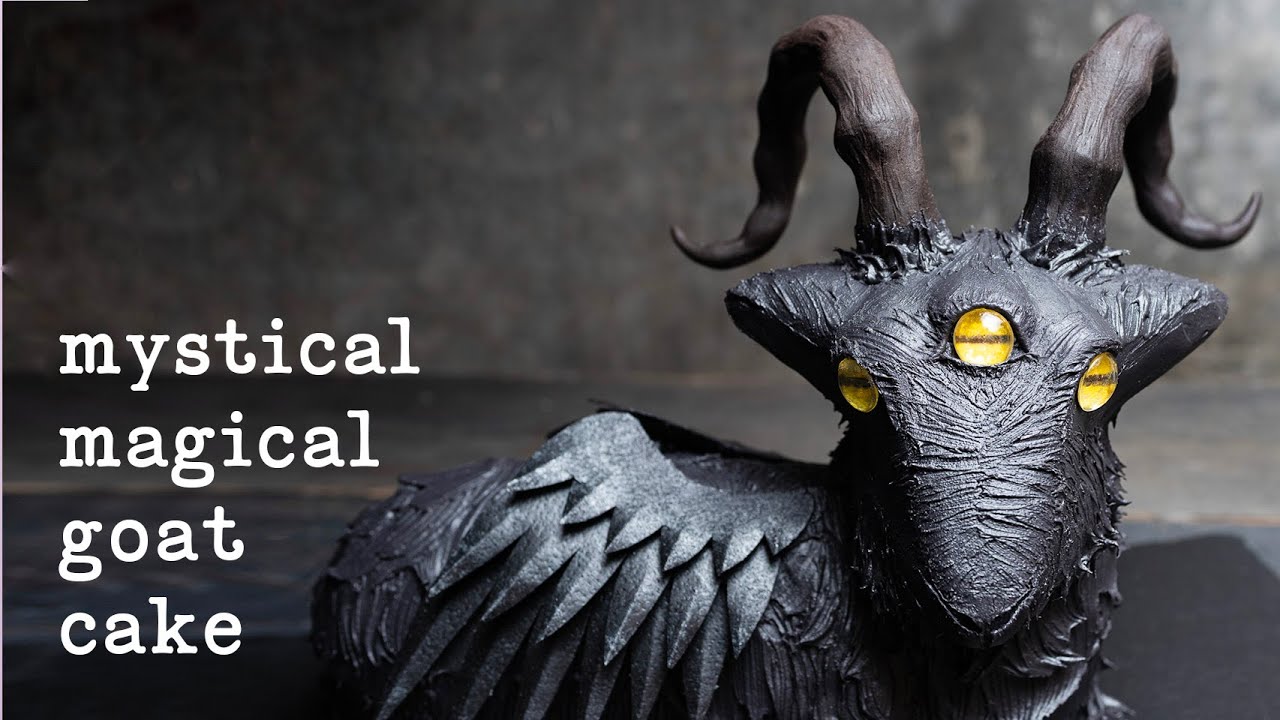 Learn How: Mystical Buttercream Black Goat Cake