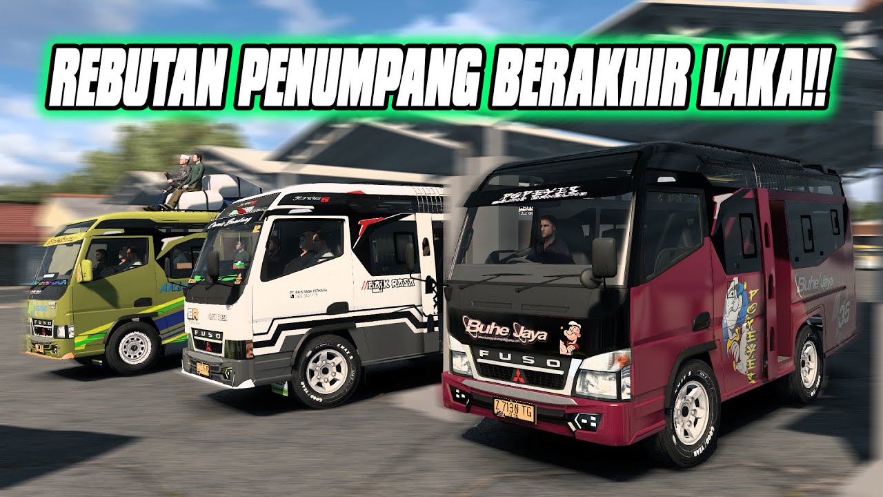 Rebutan Penumpang Berujung Kecelakaan Berat!! | ETS-2 INDONESIA