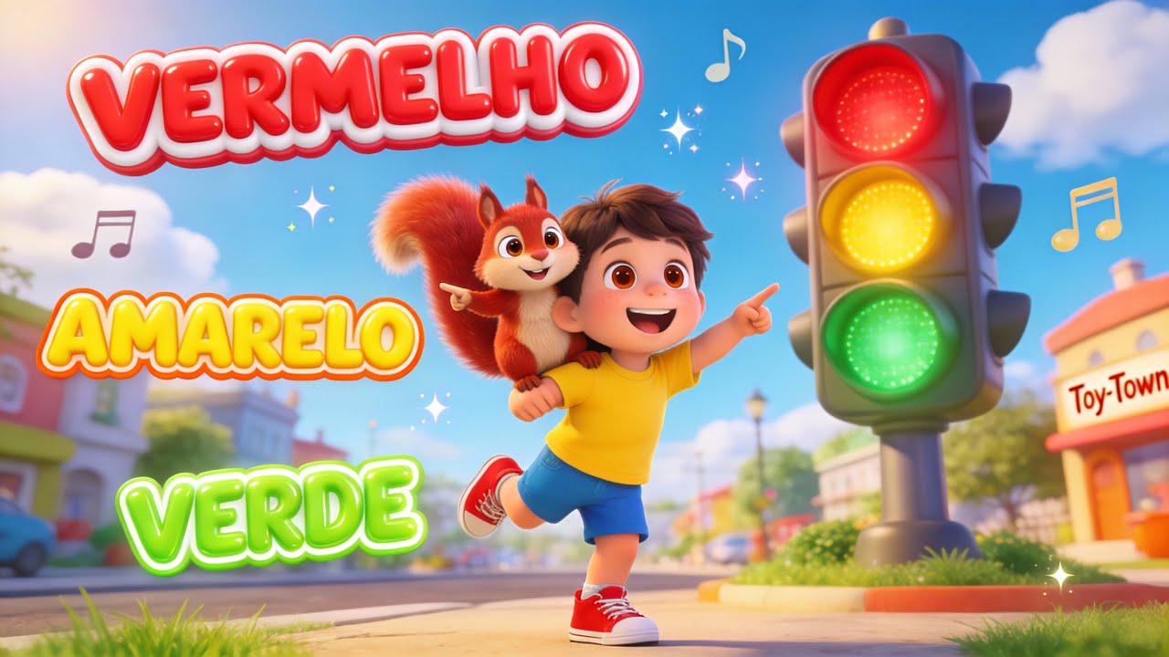 MÚSICA INFANTIL EDUCATIVA: Aprenda o Semáforo Cantando! | Tico e Téo  Atravessam com Segurança