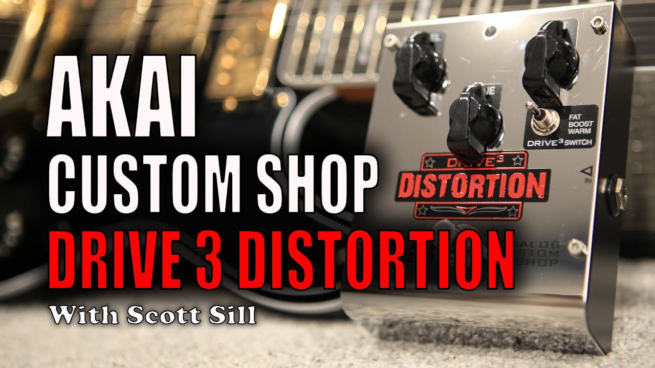 Akai Custom Shop Drive3 Distortion Demo with Scott Sill