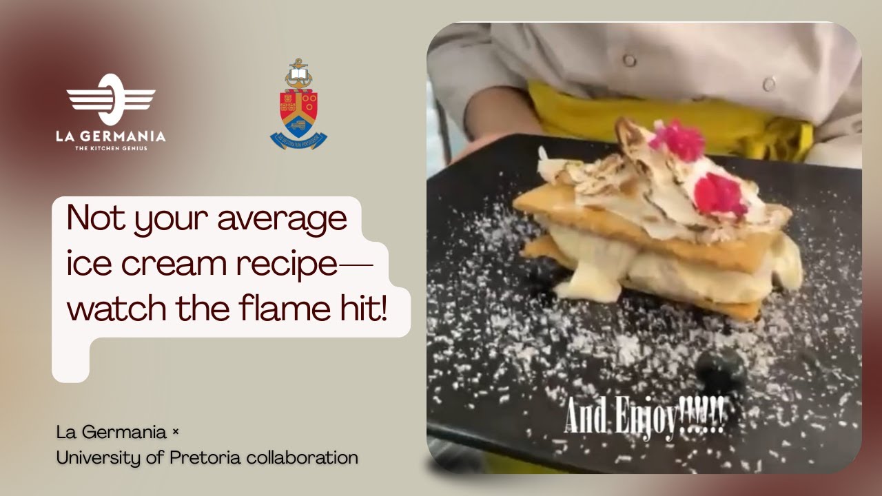 Not your average ice cream recipe— watch the flame hit! | lagermania #dessert