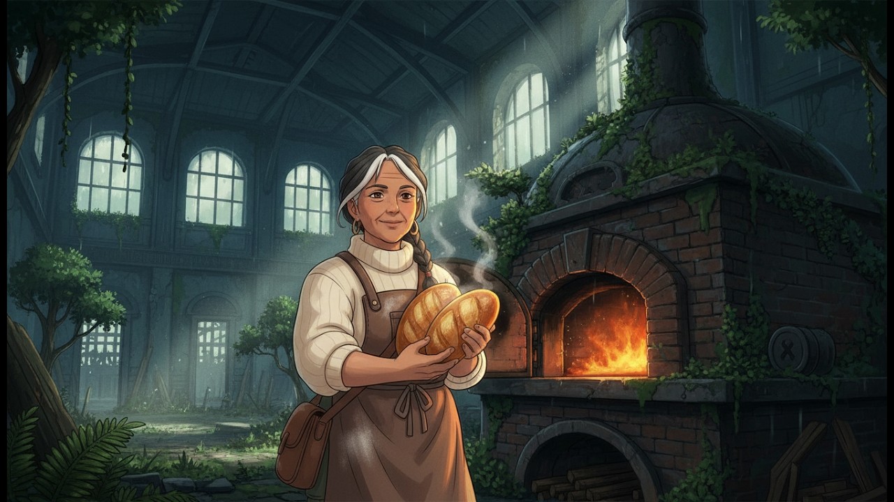 El Calor del Pan Recién Horneado en una Estación Olvidada 🍞🌿 Estilo Studio Ghibli