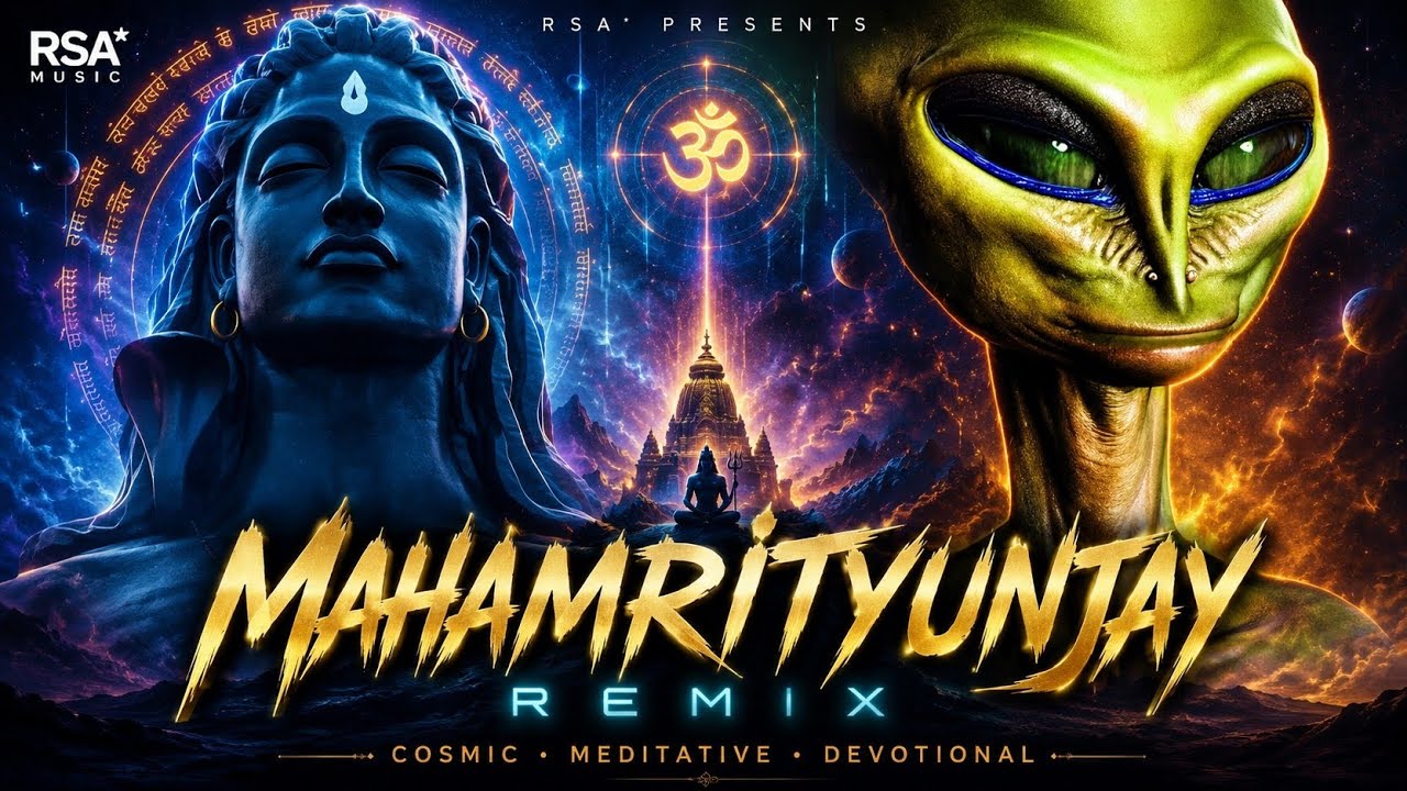 🔥 Mahamrityunjay Remix 🔱🕉️ Cosmic Shiva Anthem Divine Meditation & Futuristic Devotional Music #RSA*