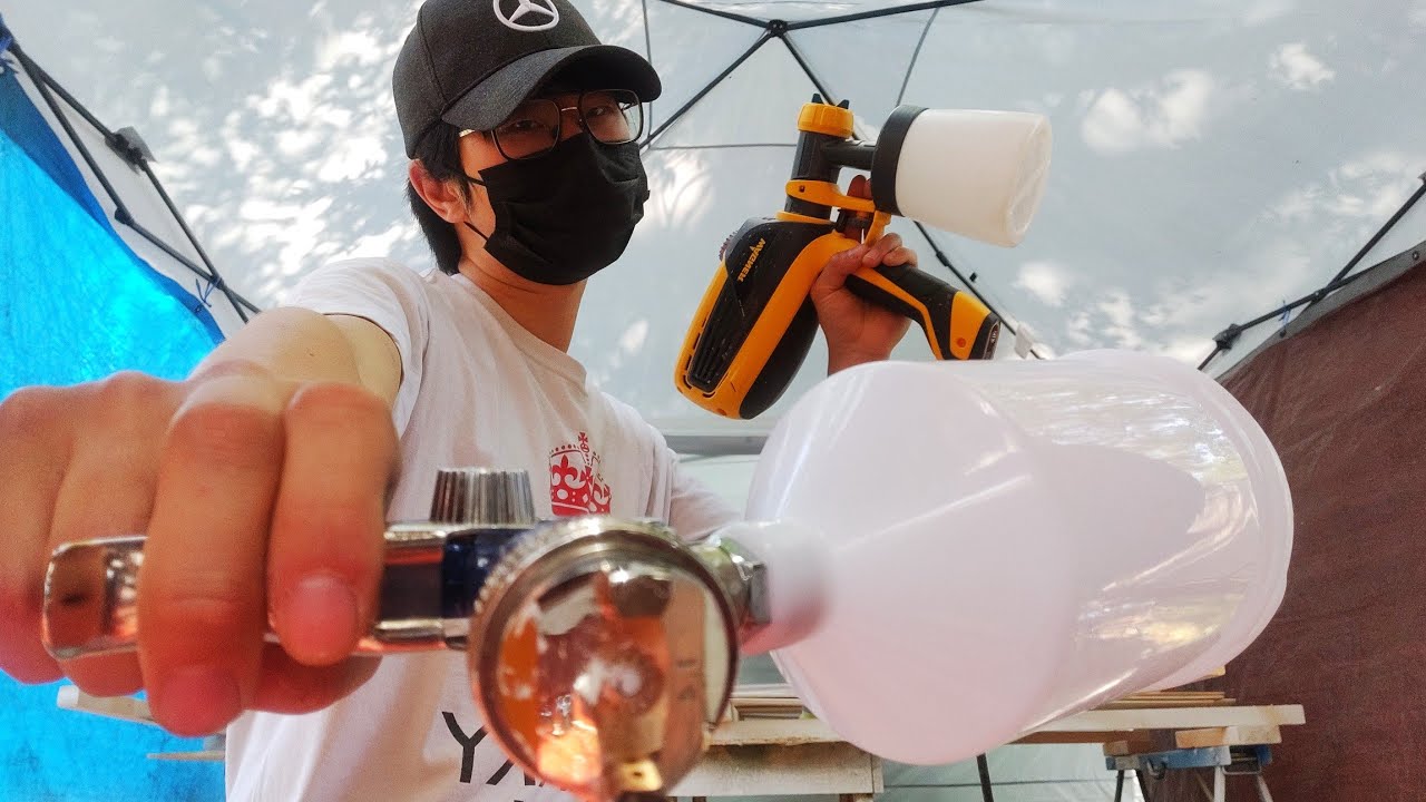 用电动喷漆枪到底比用手刷强多少？ 刷漆工具哪家强? paint sprayer vs brush