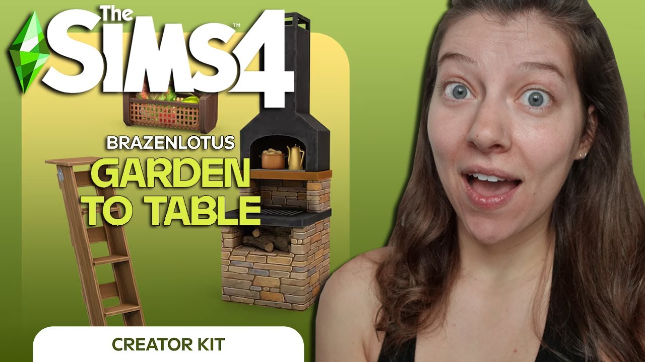 Обзор набора для создания сада BrazenLotus Garden to Table для The Sims 4 | OhcluckGames