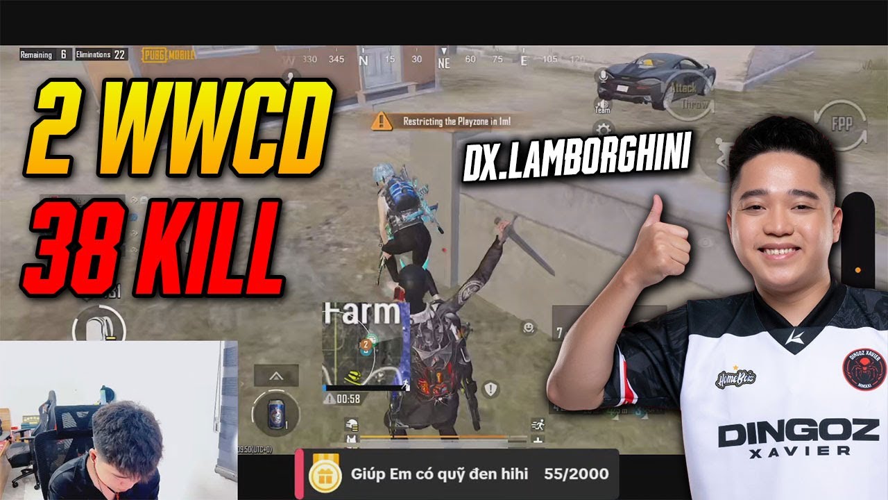 PUBG Mobile Vietnam : DX.Lamborghini 2 WWCD 38 kill!!!! highlight