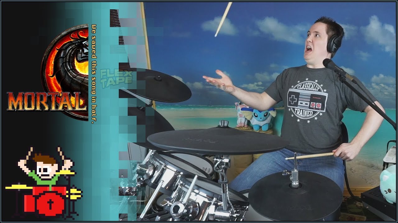 Mortal Kombat But Every Other Beat Is Missing On Drums! -- The8BitDrummer